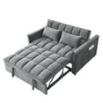 thumbnail image 4 of Hommoo 3 in 1 Convertible Pull Out Sofa Bed, Loveseat Sleeper Sofa, Gray, 4 of 6