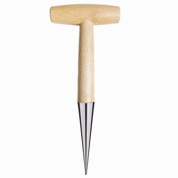 Zmeidao Hand Dibber Sow Dibbler with Wooden Handle Garden Hole Punch Dibbler Tool for Sowing Seeds Transplanting Vegetable Flowers