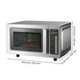 thumbnail image 3 of VEVOR Countertop Microwave Oven, 0.9 Cu Ft,1000W Digital Stainless Steel Microwave Oven with Touchscreen,10 Cooking Presets,5 Power Levels,Multi-Lock Door & Easy Clean Interior for Commercial Use, 3 of 9