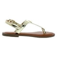 thumbnail image 2 of Polo Ralph Lauren Tierney IV GS Girls Shoes Size 1, Color: Gold Metallic/Gold, 2 of 5