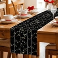 thumbnail image 5 of Sparrow Table Runner - 72 Inch Long Spring Birds on The Branches Vintage Country Black Cotton and Linen Blended Dress Scarves Farmhouse Table Runner for Kitchen Dining, Coffee Table, 13" x 72", 5 of 8
