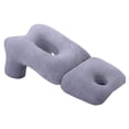 thumbnail image 1 of Almohada boca abajo, almohada para dormir boca abajo, multiusos, ergonómica, cómoda, con soporte para cuello y abertura para brazo, ideal para Púrpura, 1 of 8