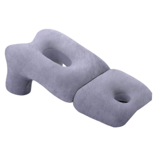 Almohada boca abajo, almohada para dormir boca abajo, multiusos, ergonómica, cómoda, con soporte para cuello y abertura para brazo, ideal para Púrpura