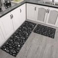 thumbnail image 2 of Black White Gothic Dreamcatcher Owl Skull Pattern Kitchen Rugs Sets Of 2,Anti Fatigue Kitchen Mat Rugs Non Slip Washable,Decorative Kitchen Floor Mats for Kitchen,Sink,Laundry,17"x30"+17"x47", 2 of 7