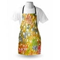thumbnail image 3 of Christmas Apron Xmas Themed Grunge Design with Stars Snowflakes Blurry Happy Holiday Yuletide, Unisex Kitchen Bib Apron with Adjustable Neck for Cooking Baking Gardening, Multicolor, by Ambesonne, 3 of 3