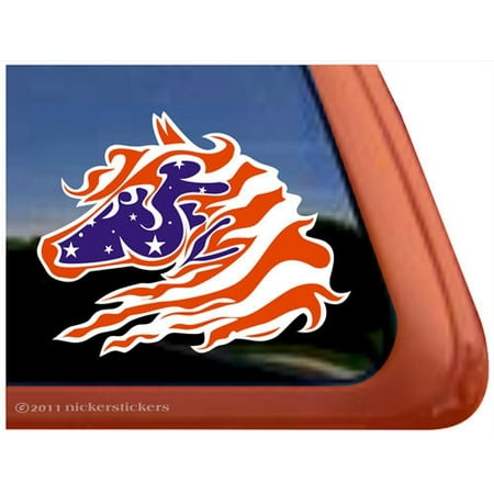 Wild Horses Peel - USA American Flag Wild Mustang Horse High Quality Adhesive Window Decal