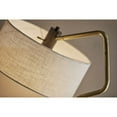 thumbnail image 6 of Adesso® Jacob Swing-Arm Table Lamp, 25-1/2"H, Off-White Shade / Black/Antique Brass Base, 6 of 8