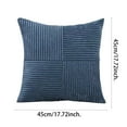 thumbnail image 2 of 18x18 Inch Corduroy Throw Pillow Covers Decorative Cushion Cases Soft Textured Farmhouse Boho Pillow Shams for Sofa Couch Living Room Bedroom Home Decor Modern Nordic Style, 2 of 4