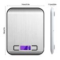 thumbnail image 3 of bedienty Digital Food Scales Electronic Stainless Steel Multiple Kitchen Balance Household Weighing Zero Clearing Kitchen No.05, 3 of 6