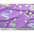 thumbnail image 3 of Soimoi Crepe Silk Fabric Brush Stroke & Wine Glass Bar Print Sewing Fabric Yard 42 Inch Wide, 3 of 3