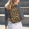 thumbnail image 4 of Lafuoo Leopard Print Pattern Canvas Backpack, Zipper Laptop Backpack Travel Bag Sports Bag Unisex-Small, 4 of 5