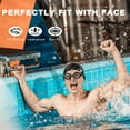thumbnail image 6 of Blithetic Adult Myopia Swimming Goggles for Nearsighted and Shortsighted Vision Black -4.5D, 6 of 10