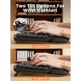 thumbnail image 2 of Wireless Keyboard Mouse Combo,Quiet Wave Keyboard with Leather Palm Rest, Ergonomic Mouse, Dual-System Switch, Plug & Play for Home Office,Black, 2 of 8