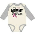 thumbnail image 3 of Inktastic Breast Cancer Awareness My Mommy is a Fighter Boys or Girls Long Sleeve Baby Bodysuit, 3 of 5