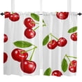 thumbnail image 5 of Cherry Fruit White Curtains Home Decor Living Room Kitchen Balcony Room Window Curtain Bedroom Patio Decoration, 5 of 7