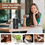 KitGody 4 in 1 Automatic Milk Warmer Stainless Steel, Foam Maker for Espresso, Coffee, Milk, Latte Cappuccino, Macchiato, Hot Chocolate