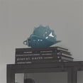 thumbnail image 2 of 9" Steel Blue Blown Glass Triton Shell Table Top Decoration, 2 of 3
