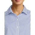 thumbnail image 2 of Blu White Blu Women's June Striped Button-Down Shirt, 2 of 5