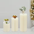 thumbnail image 3 of 3PCS Freestanding Round Foldable Cardboard Centerpiece Display Columns Display for Wedding Party Garden Decoration, 3 of 18
