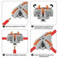 thumbnail image 4 of 10 Conectores Compactos para Cables, con Tuerca de Palanca en Forma T, Divisores Rápidos 3 Vías., 4 of 5