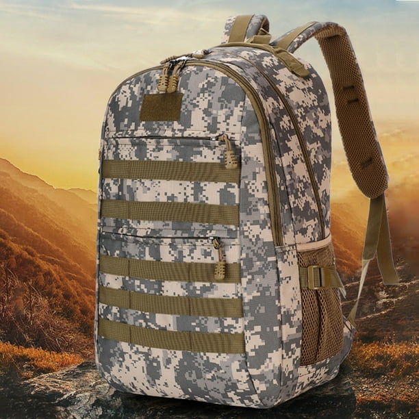 Mochila Para Acampar Oxford Camping Backpack Trekking Bag para viajes de oficina (camuflaje urbano)