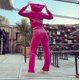 thumbnail image 3 of Traje de costura Juicy de terciopelo, sudaderas con capucha, sudadera y pantalones con cremallera de terciopelo, conjunto de ropa deportiva, chándal corto para Primavera/otoño 2024, 3 of 4