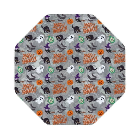 

Matuu Happy Halloween for Cup Coasters Set of 6 Leather Coasters Desk Coasters for Office Measures 4” x 4” Octagon