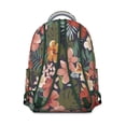 thumbnail image 3 of "Sunflower Print College Backpack for Women - Charming Wildflower Pattern School Bag, Large Capacity Bookbag with Padded Shoulder Straps", 3 of 6