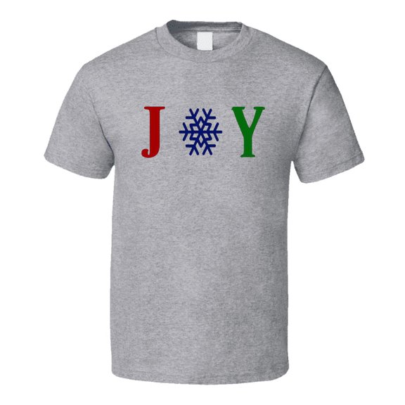 Joy Snowflake Christmas Time Winter Tee Holiday Tshirt Great Yuletide T Shirt