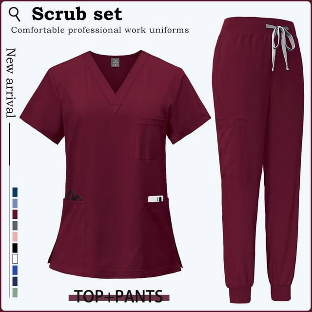 Summer Short Sleeve Work Suit Women Men's Uniforms Doctor's