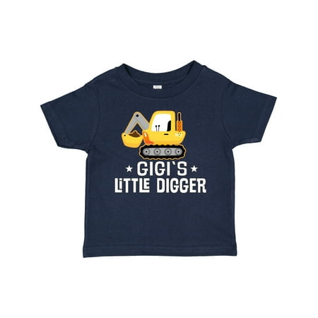 

Inktastic Gigi Little Digger Construction Truck Gift Toddler Boy Girl T-Shirt