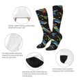 thumbnail image 6 of Daiia Sports Socks Colorful Skateboard Printed Novelty Crew Socks for Men Women Knee High Socks Cotton Socks Soft & Breathable Support Unisex Socks, 6 of 9