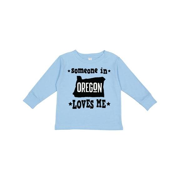 Inktastic Someone in Oregon Loves Me Boys or Girls Long Sleeve Toddler T-Shirt