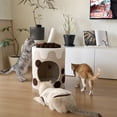 thumbnail image 2 of Happy & Polly 26" Boba Tea Cat Tree, Brown, 2 of 10