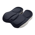 thumbnail image 3 of Cojín de asiento Zulema espuma viscoelástica antideslizante cómodo transpirable para silla de oficina Gris, 3 of 8