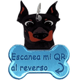 thumbnail image 1 of PLACA DE IDENTIFICACIÓN INTELIGENTE QR PARA PERRO - DOBERMAN (AZUL) ETIQUETAS DE IDENTIFICACIÓN PERRO GATO ACCESORIOS DIJE PARA COLLAR DE MASCOTA, 1 of 9