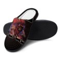 thumbnail image 4 of Tool Band Lateralus Rock Fuzzy Cotton Slippers For Mens Winter Cotton Lightweight Anti-slip Rubber Sole Slippers House Open Back Slippers Closed Toe Slippers, 4 of 9