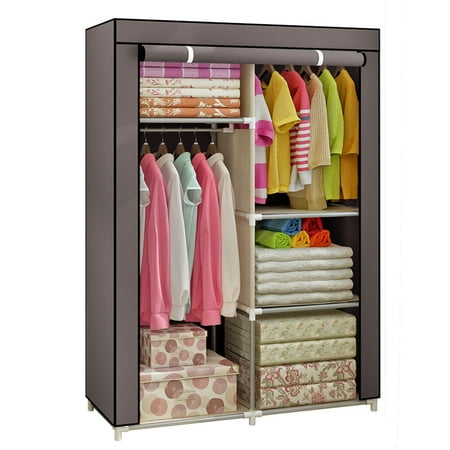 65 Portable Closet Storage Wardrobe Colthes Organizer Garment