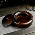 thumbnail image 3 of Cenicero de madera maciza de ébano de estilo chino creativo con tapa, gran personalidad, adornos decorativos para el hogar, la sala de estar y la oficina, 3 of 5