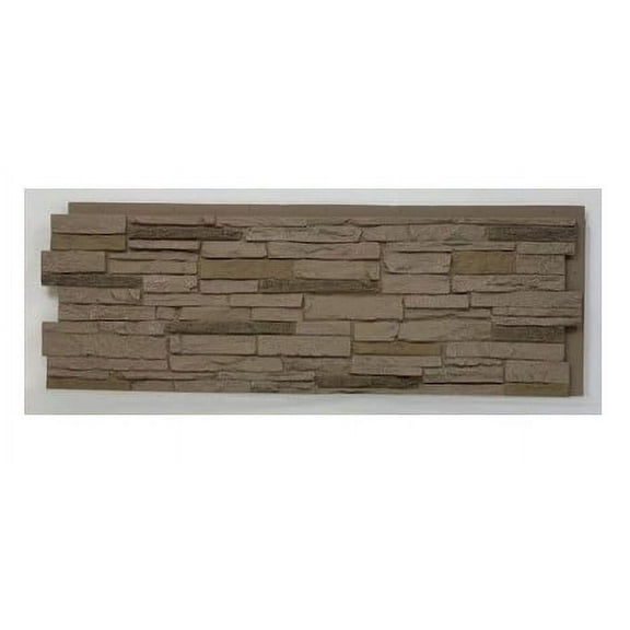 Slatestone Panel Large - Sahara for Home Improvements/DIY Friendly Panels (4 per Box) (15.5 in. x 43 in. x 1.75 in.)