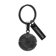 Personalize Stainless Steel Basketball Funeral Cremation Urn Pendant Keychian for Cremation Ashes Urn Keyring Lockets for Ashes of Loved One Memorial Jewelry