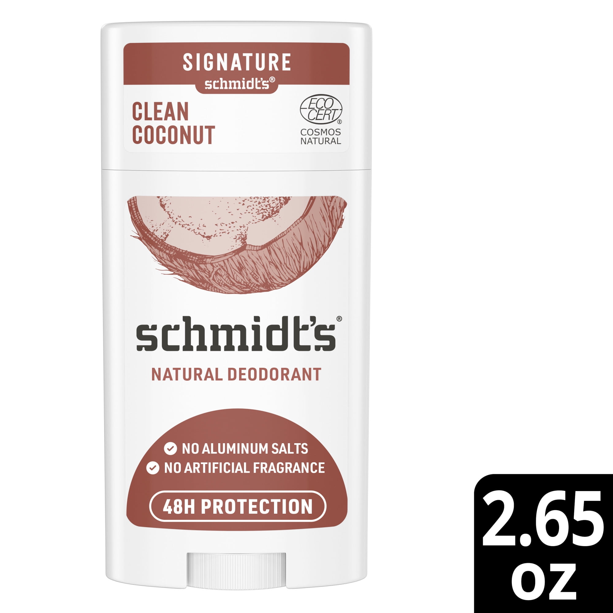 Schmidt's Aluminum Free Natural Deodorant Coconut, 2.65 - Walmart.com