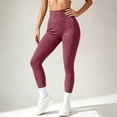 thumbnail image 3 of Atkumj Yoga Pants Women Fashion Contour Stitching High Waist Long Leggings Casual Solid Color Gym Leggings for Women L, 3 of 8