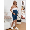 thumbnail image 6 of Athlemo Maternity Biker Shorts High Waist Belly Support Over Bump Pregnancy Gym Leggings, 6 of 7