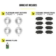 thumbnail image 2 of Hart Brakes Front Rear Brakes and Rotors Kit |Front Rear Brake Pads| Brake Rotors and Pads| Ceramic Brake Pads and Rotors - RBBC.76180.02, 2 of 7