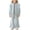 Blue, variant on Girls Knit Cardigan & Pants Set Lace Trim Button Down Sweater Solid Frill Hem Pants Fall Winter Active Wear Sets 2 Piece