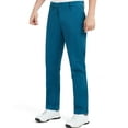 thumbnail image 2 of Mens Plain Front Golf Pants Classic Tapered Relaxed Fit Lightweight Breathable, 2 of 7