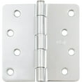 thumbnail image 2 of Stone Harbor Hardware 4" Door Hinges, 1/4" Radius Corner, Polished Chrome, 2-Pack, 2 of 4