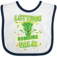 thumbnail image 3 of Inktastic Lettuce Romaine Calm Boys or Girls Baby Bib, 3 of 4