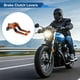 thumbnail image 2 of Palanca de freno y embrague corta larga para Kawasaki VERSYS 650 2015-2023, palanca de manillar de motocicleta ajustable, aleación de aluminio, cabeza naranja, mango negro, 2 of 6